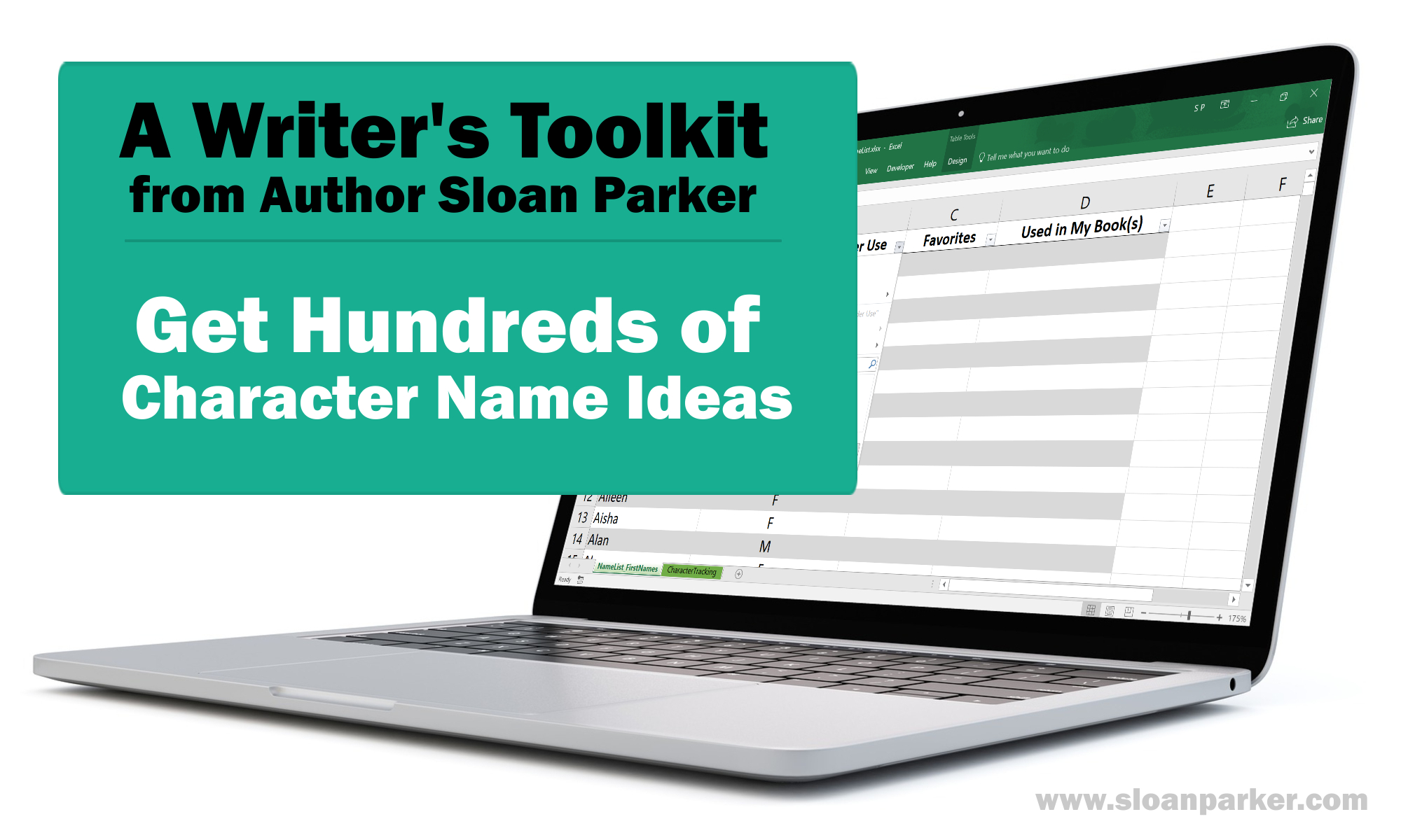 Character Tracking Worksheet for Writers